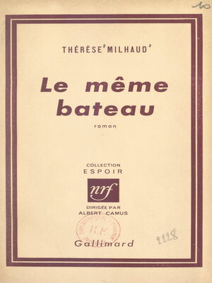 cover image of Le même bateau